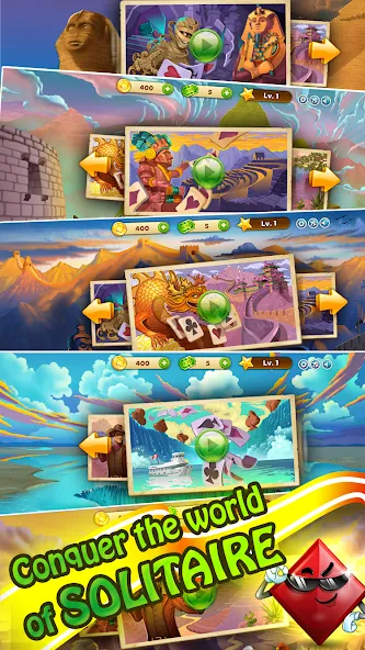 Solitaire Journey (Солитер Джорни)  [МОД Unlimited Money] Screenshot 2