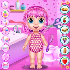 Взлом Baby Girl Caring Pinky Style (Беби Грл Керинг Пинки Стайл)  [МОД Меню] - последняя версия apk на Андроид