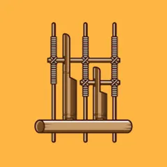Взломанная Angklung Instrument (Ангклунг инструмент)  [МОД Mega Pack] - последняя версия apk на Андроид