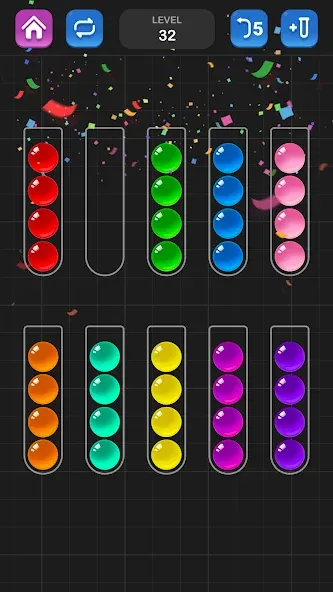 Ball Sort Puzzle - Color Game  [МОД Много монет] Screenshot 5