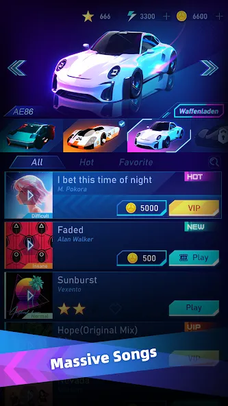 Music Racing GT: EDM & Cars (Музыка Гонок ГТ)  [МОД Меню] Screenshot 2