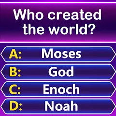Взломанная Bible Trivia - Word Quiz Game (Библейская викторина)  [МОД Много денег] - стабильная версия apk на Андроид