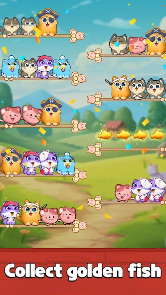 Cat Sort Puzzle: Cute Pet Game  [МОД Бесконечные деньги] Screenshot 3