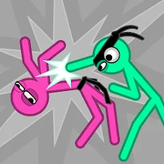 Скачать взломанную Slapstick Fighter - Fight Game (лапстик Файтер)  [МОД Бесконечные деньги] - полная версия apk на Андроид