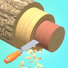 Взломанная Wood Turning 3D - Carving Game  [МОД Меню] - полная версия apk на Андроид