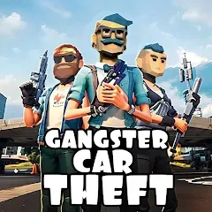 Взломанная Gangster Car Theft Games (Гангстерская автомобильная война игр)  [МОД Бесконечные монеты] - полная версия apk на Андроид