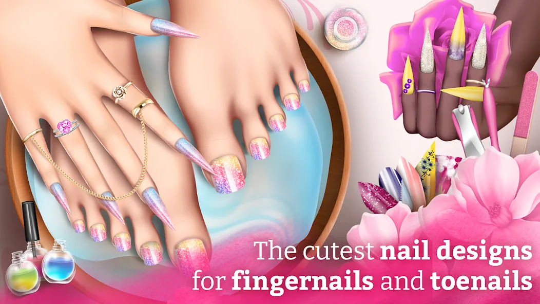 Nail Art Fashion Salon Game  [МОД Много денег] Screenshot 1