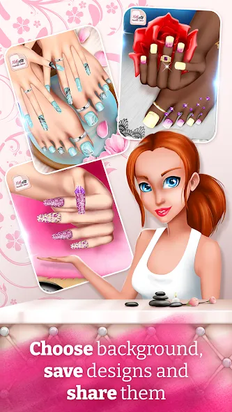 Nail Art Fashion Salon Game  [МОД Много денег] Screenshot 5