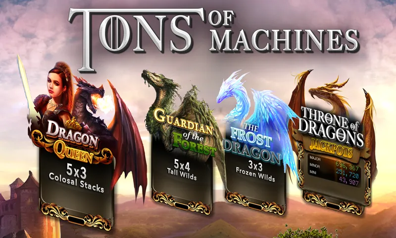 Slots Dragon Machine (Трон драконов слоты)  [МОД Меню] Screenshot 3