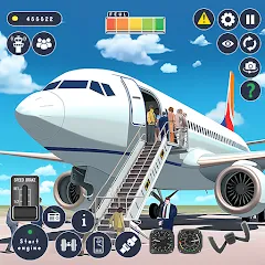 Скачать взломанную Airplane Game Flight Simulator  [МОД Menu] - полная версия apk на Андроид