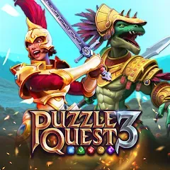 Взломанная Puzzle Quest 3 - Match 3 RPG (Пазл Квест 3)  [МОД Много монет] - стабильная версия apk на Андроид