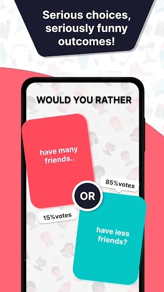 Would u Rather? Party Game  [МОД Бесконечные монеты] Screenshot 4