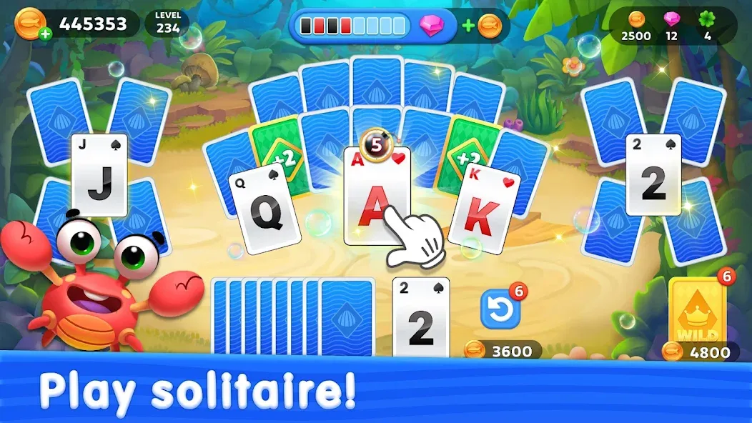 Solitaire TriPeaks: Aquarium (Солитер ТриПикс)  [МОД Unlimited Money] Screenshot 4