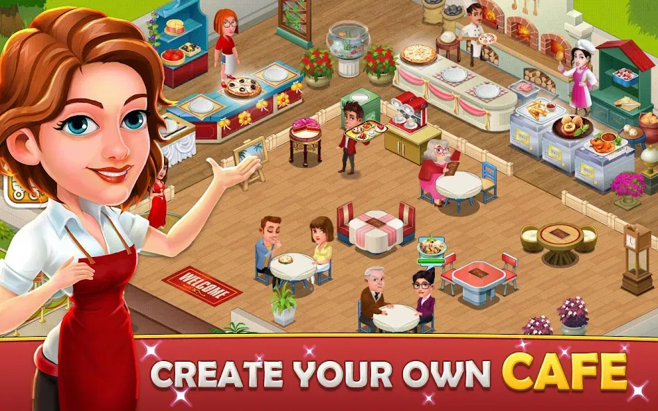 Cafe Tycoon – Cooking & Fun  [МОД Unlimited Money] Screenshot 1
