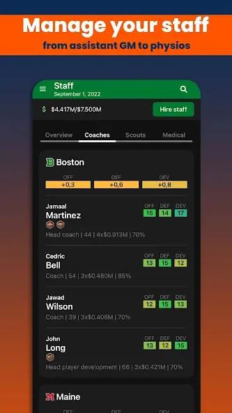 Basketball Legacy Manager 23 (Баскетбольный Легаси Менеджер 23)  [МОД Много денег] Screenshot 5
