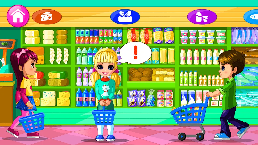 Supermarket Game 2  [МОД Много монет] Screenshot 1