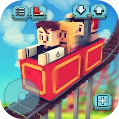 Скачать взломанную Theme Park Craft: Build & Ride  [МОД Все открыто] - последняя версия apk на Андроид