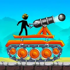 Скачать взломанную The Tank: Stick pocket hill (Зе Тенк)  [МОД Mega Pack] - полная версия apk на Андроид