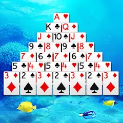 Взломанная Pyramid Solitaire  [МОД Unlocked] - последняя версия apk на Андроид