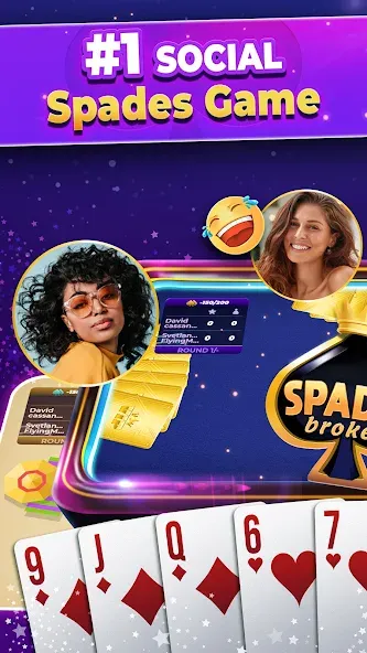 VIP Spades - Online Card Game (ВИП Спейдс)  [МОД Меню] Screenshot 2