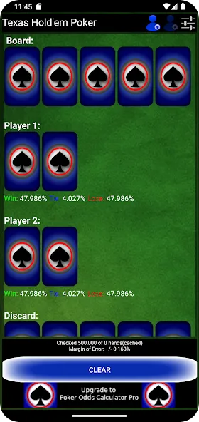 Poker Odds Calculator (Покер Оддс Калькулятор)  [МОД Unlimited Money] Screenshot 2