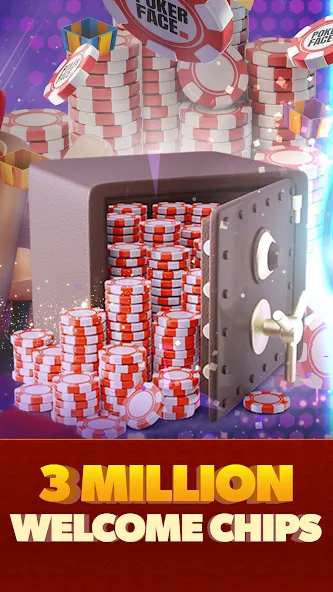 Poker Face: Texas Holdem Poker (Покер Фейс)  [МОД Бесконечные монеты] Screenshot 2