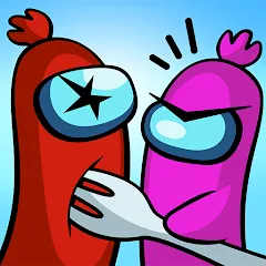 Скачать взломанную Sausage Wars.io  [МОД Бесконечные монеты] - полная версия apk на Андроид