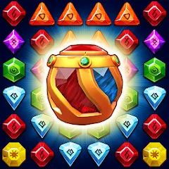 Скачать взломанную Jewel Ancient Pyramid Treasure  [МОД Все открыто] - последняя версия apk на Андроид