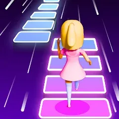 Взломанная Melody Run - Cute Popcat Music (Мелодия Ран)  [МОД Меню] - полная версия apk на Андроид