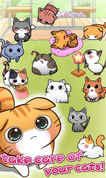 Cat Room - Cute Cat Games (Кэт Рум)  [МОД Все открыто] Screenshot 2