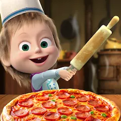 Взлом Masha and the Bear Pizza Maker  [МОД Бесконечные монеты] - стабильная версия apk на Андроид