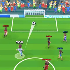 Скачать взломанную Soccer Battle -  PvP Football  [МОД Menu] - стабильная версия apk на Андроид