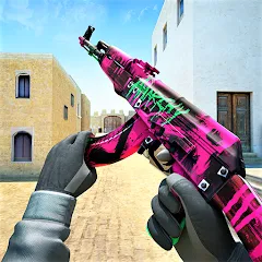 Взломанная Commando Gun Shooting Games 3D  [МОД Menu] - полная версия apk на Андроид
