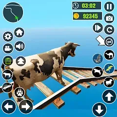 Скачать взлом Epic Cow Ramp Rush Run Game  [МОД Много денег] - последняя версия apk на Андроид