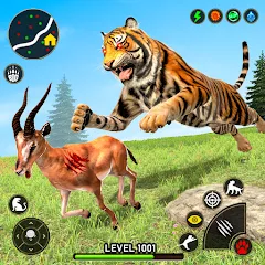 Скачать взломанную Tiger Games: Tiger Sim Offline  [МОД Все открыто] - последняя версия apk на Андроид