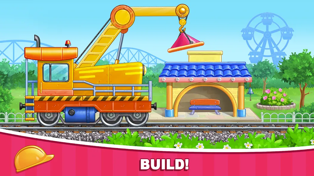 Car games Bulldozer for kids 5  [МОД Бесконечные монеты] Screenshot 4