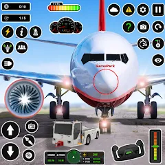 Взлом Pilot Simulator: Airplane Game  [МОД Mega Pack] - стабильная версия apk на Андроид