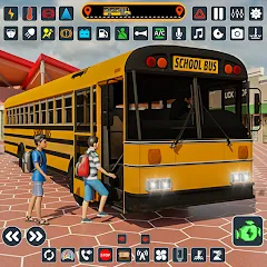 Взломанная School Bus 3d : City Bus Games (Школьный автобус симулятор игры на автобусе)  [МОД Mega Pack] - полная версия apk на Андроид