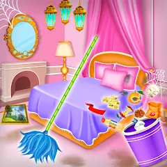 Скачать взломанную Princess house cleaning advent  [МОД Меню] - стабильная версия apk на Андроид