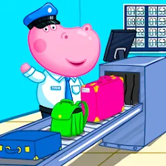 Взломанная Hippo: Airport Profession Game  [МОД Бесконечные деньги] - стабильная версия apk на Андроид