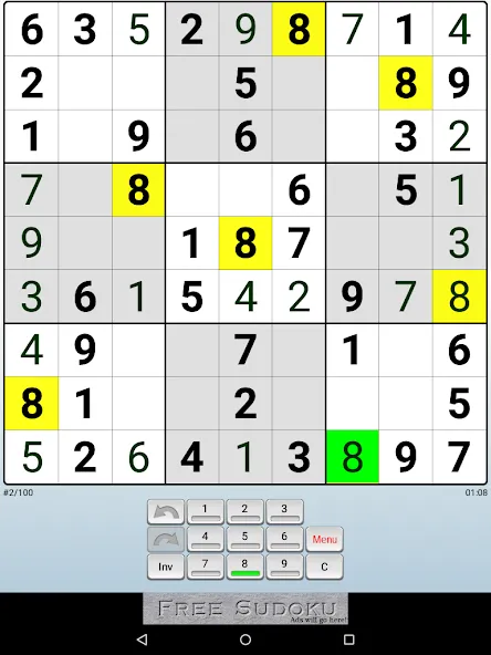 Droidoku - Andoku Puzzle (Дроидоку)  [МОД Много денег] Screenshot 2