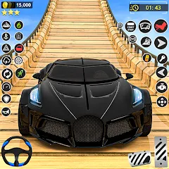 Скачать взлом GT Car Stunt Race: Mega Ramps (Джи Ти Кар Стант Рейс)  [МОД Бесконечные монеты] - стабильная версия apk на Андроид