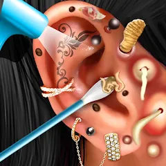 Скачать взлом Ear Salon ASMR Ear Wax& Tattoo (АСМР)  [МОД Menu] - последняя версия apk на Андроид