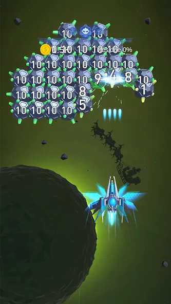 Dust Settle 3D - Galaxy Attack (Даст Сеттл 3Д)  [МОД Бесконечные деньги] Screenshot 2