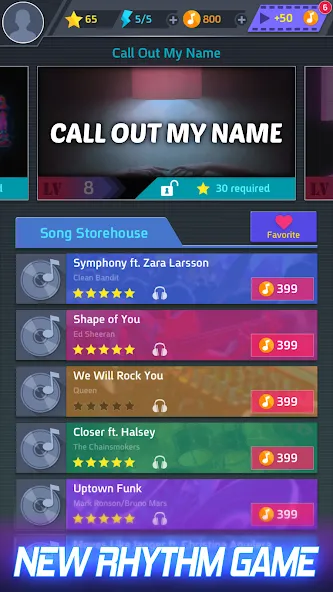 Tap Tap Music-Pop Songs  [МОД Unlocked] Screenshot 1