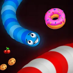 Взлом Snake vs Worms: Fun .io Zone  [МОД Много монет] - последняя версия apk на Андроид