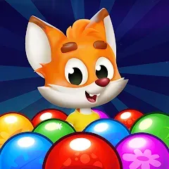 Взлом Bubble Friends Bubble Shooter  [МОД Mega Pack] - последняя версия apk на Андроид
