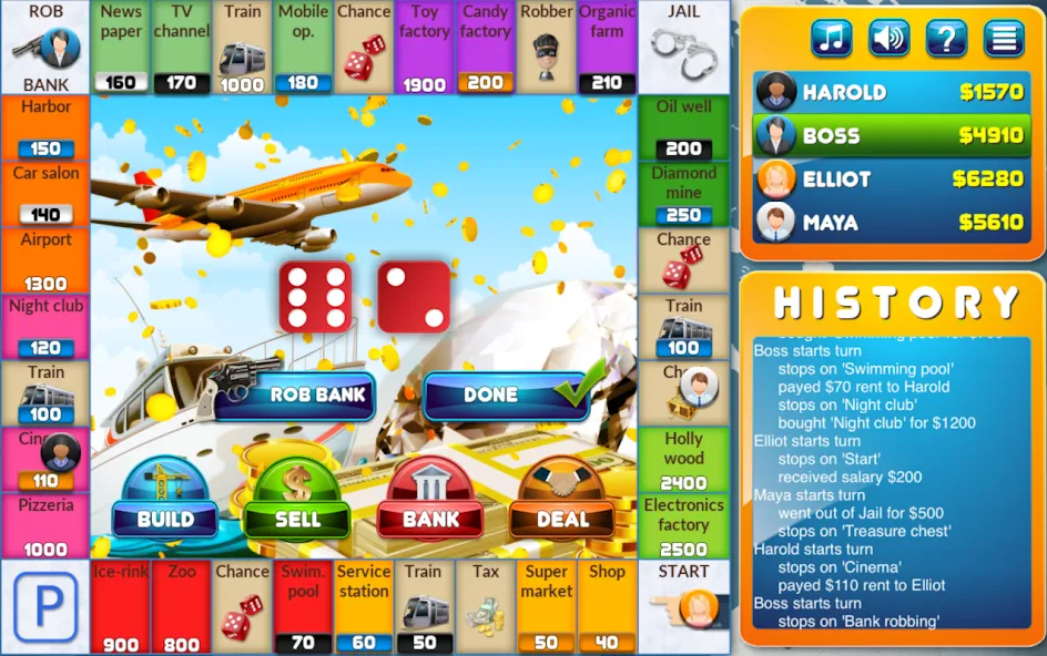 CrazyPoly - Business Dice Game (КрейзиПоли)  [МОД Menu] Screenshot 1