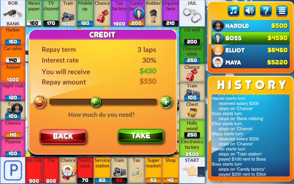 CrazyPoly - Business Dice Game (КрейзиПоли)  [МОД Menu] Screenshot 4