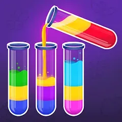 Взлом Color Water Sort Wooden Puzzle (Цвет воды Сорт Вуди Пазл)  [МОД Unlocked] - полная версия apk на Андроид